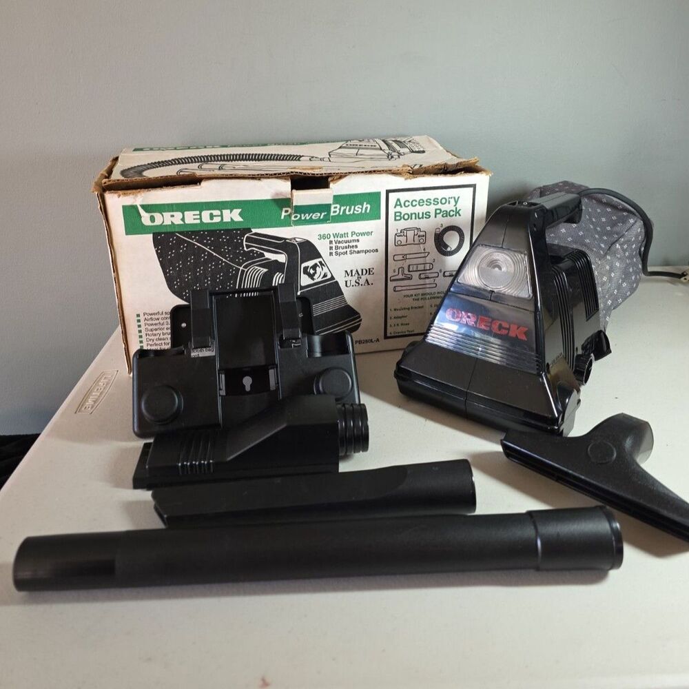 ORECK Power Brush PB250L-A - Hand Held Vacuum w/Accessories - Missing Hose
